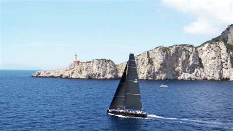 Shooting Capri’s sailing from a helicopter 